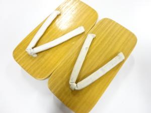 鼻緒本皮　男物桐下駄(24センチ)